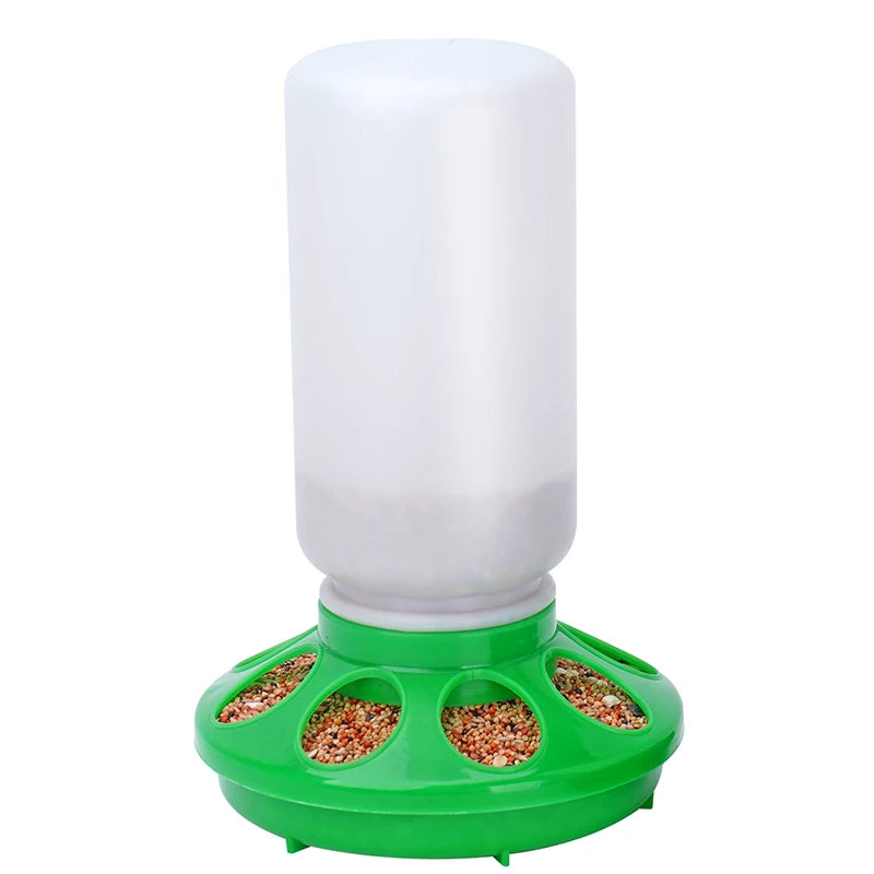 JIECARE Poultry Feeder and Drinker — Automatic Food and Water Dispenser