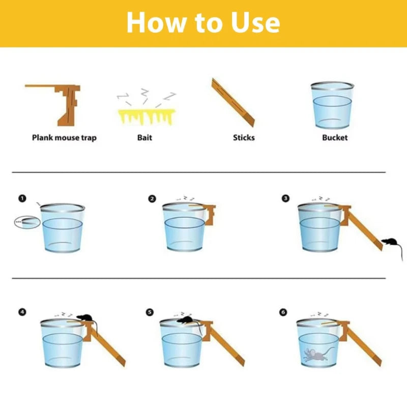 Automatic Reset Seesaw Mousetrap — Humane Rodent Control Device