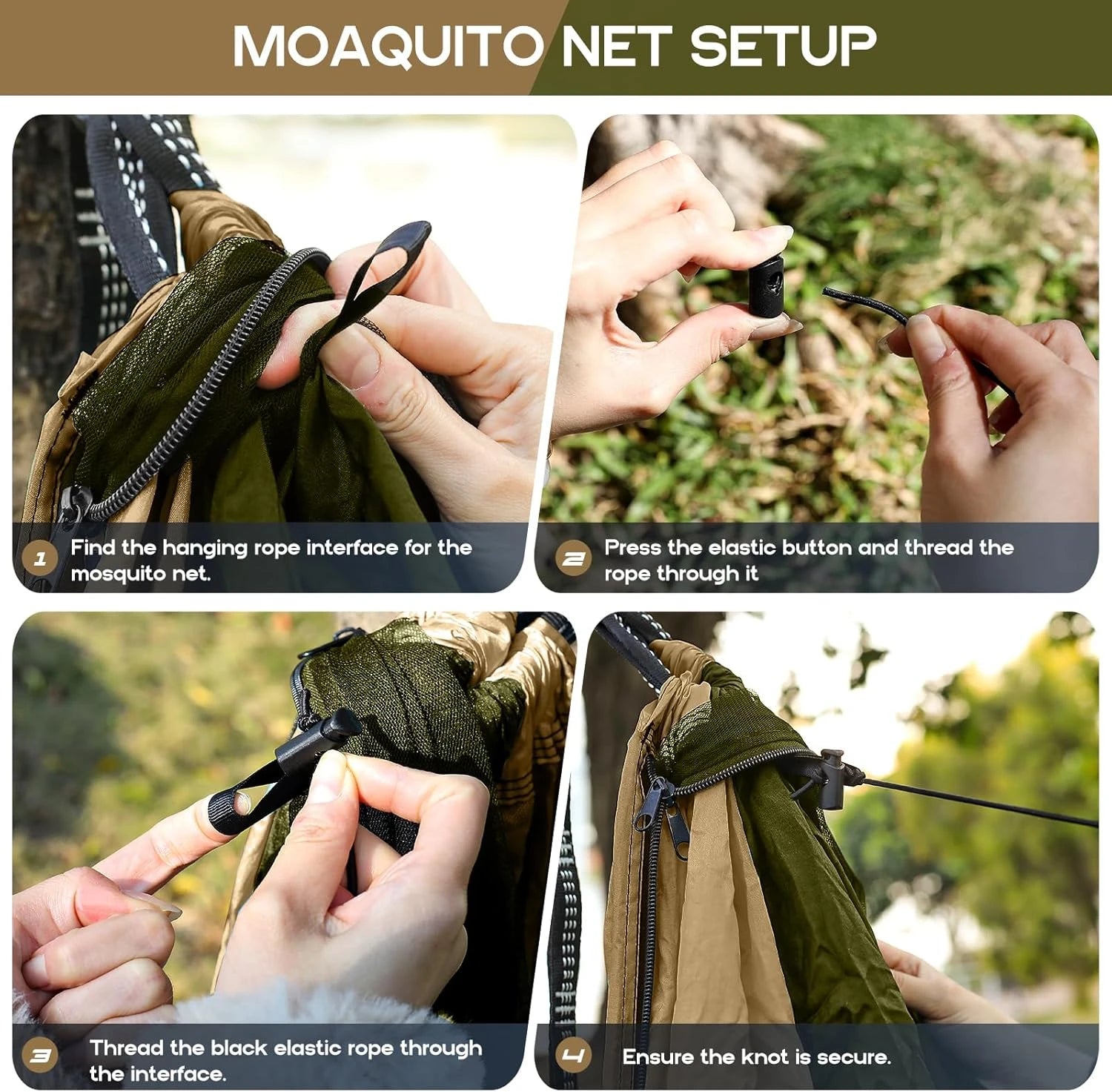 HANMACK Camping Hammock with Mosquito Net — Portable Outdoor Gear