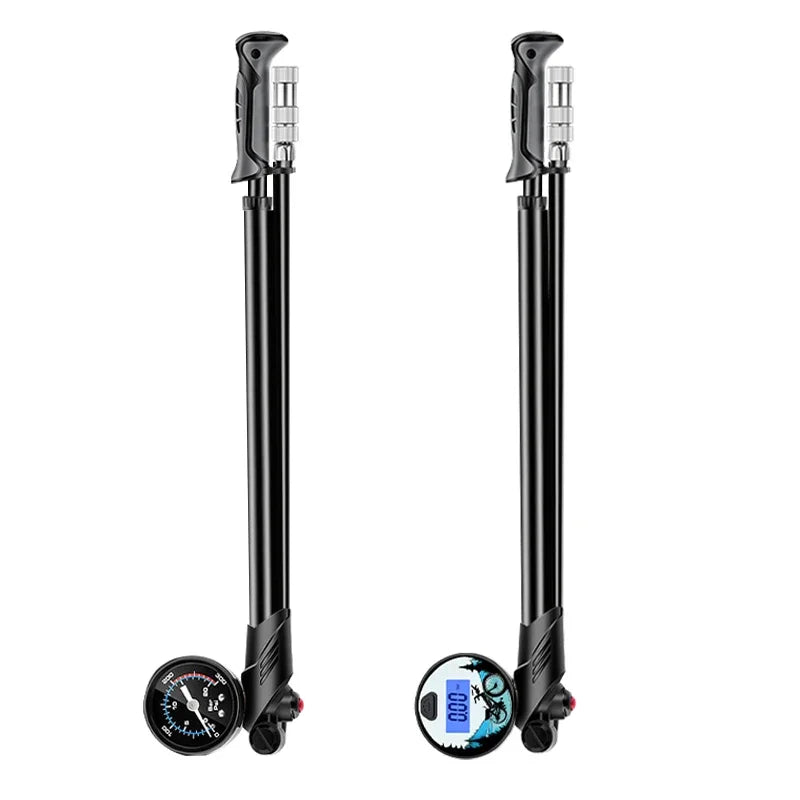 High-Pressure Portable Bike Air Pump — Precision Inflator for Suspension and Tires
