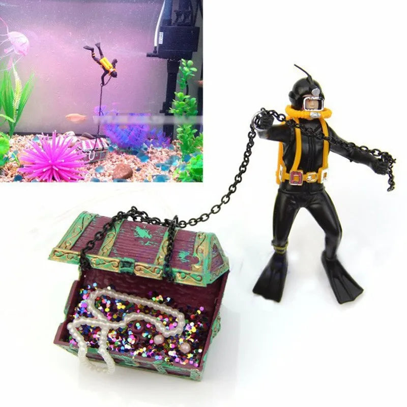 Aquarium Shipwreck Ornament — Air-Driven Decorative Boat for Fish Tanks