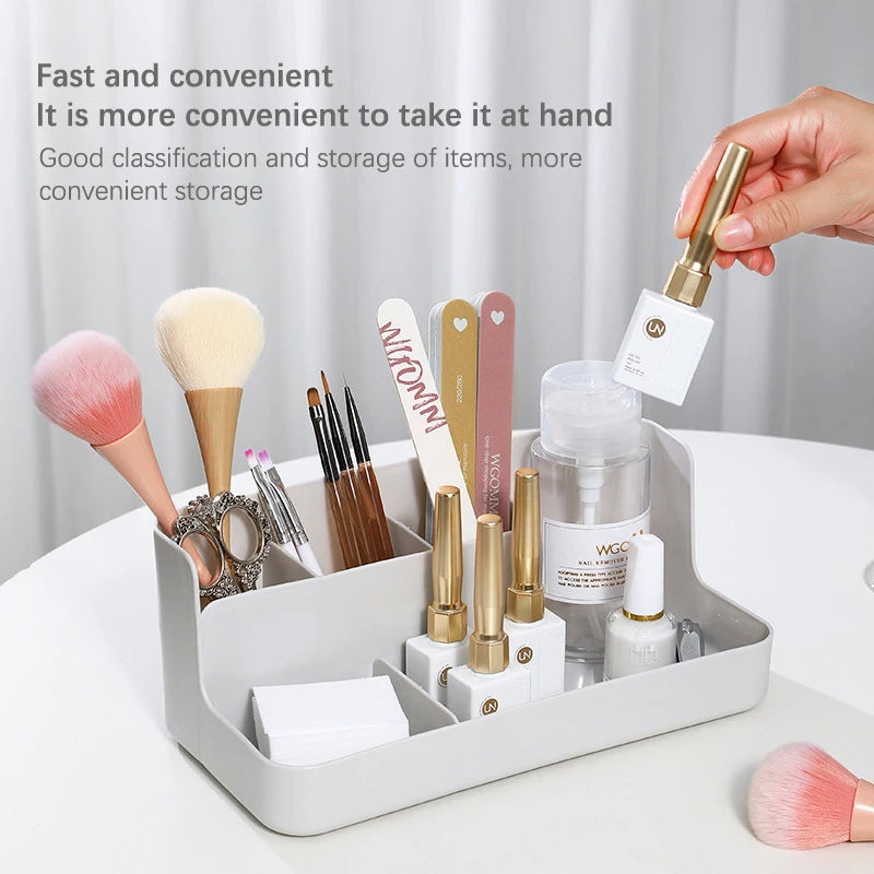 Nail Art Organizer Box — Multi-Purpose Storage Case for Cotton Pads & Tools
