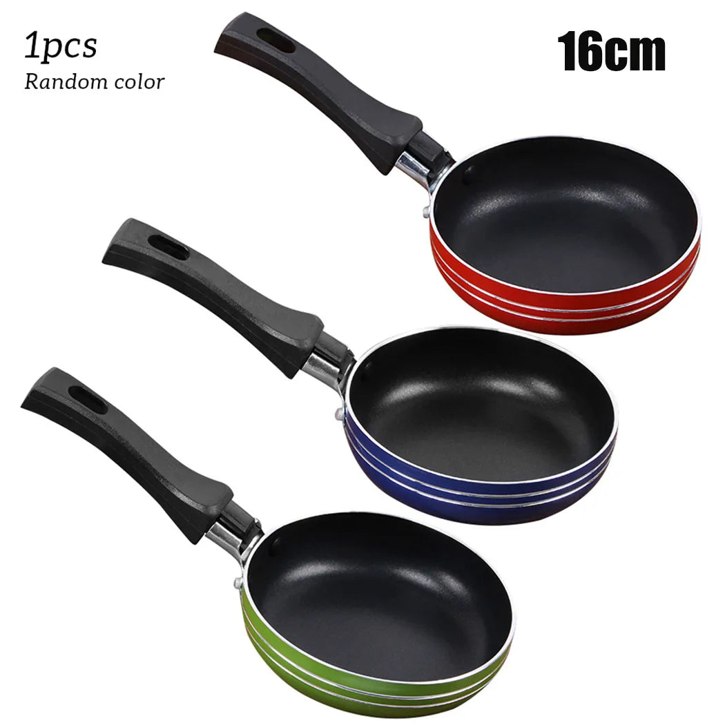 Mini Non-Stick Stainless Steel Frying Pan — Compact Single-Serving Cookware