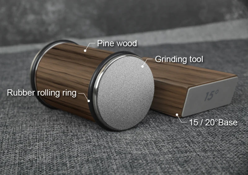 RSCHEF Rolling Knife Sharpener — Magnetic Holder & Diamond Stone Kit