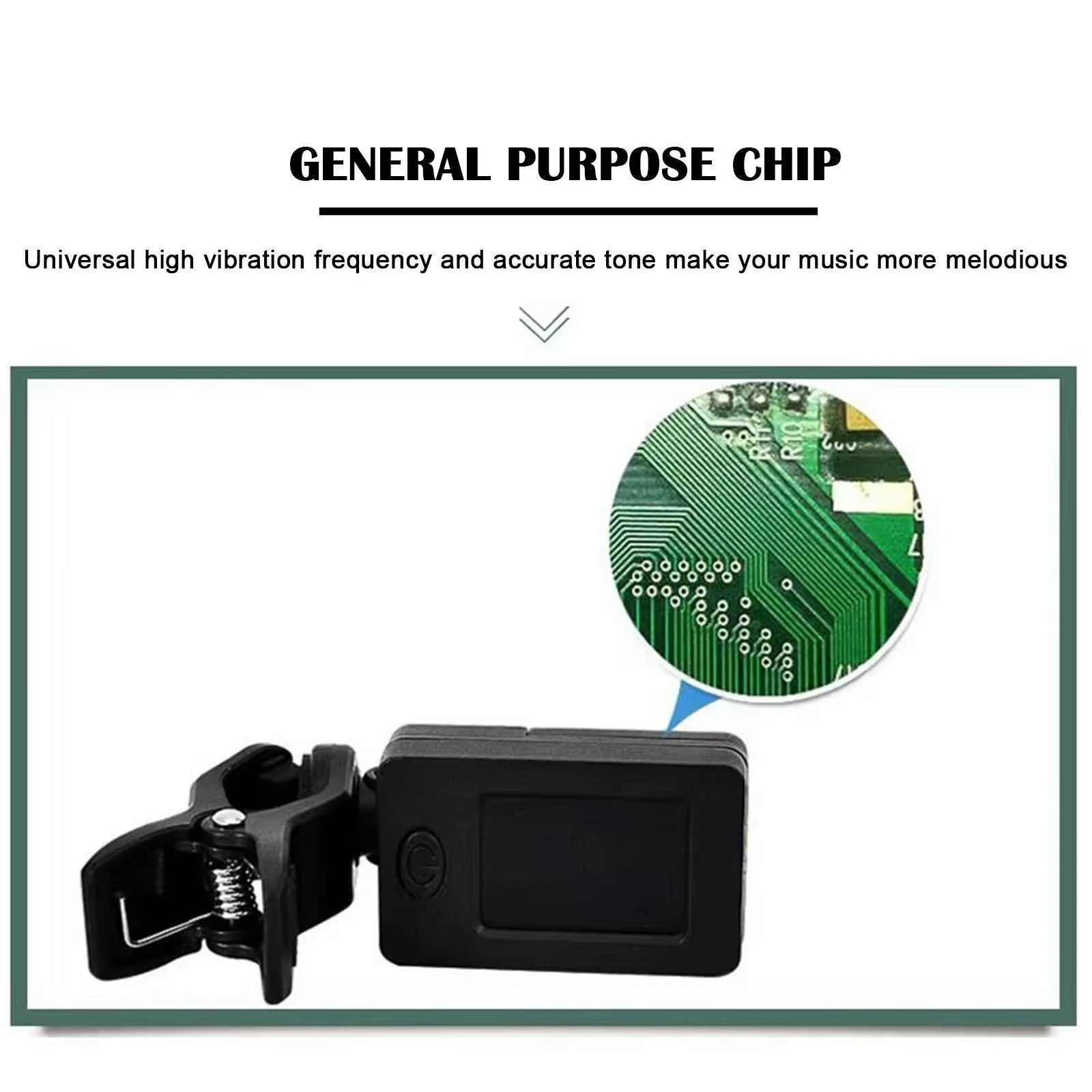 Clip-On Digital Guitar Tuner — High Accuracy Instrument Accessory