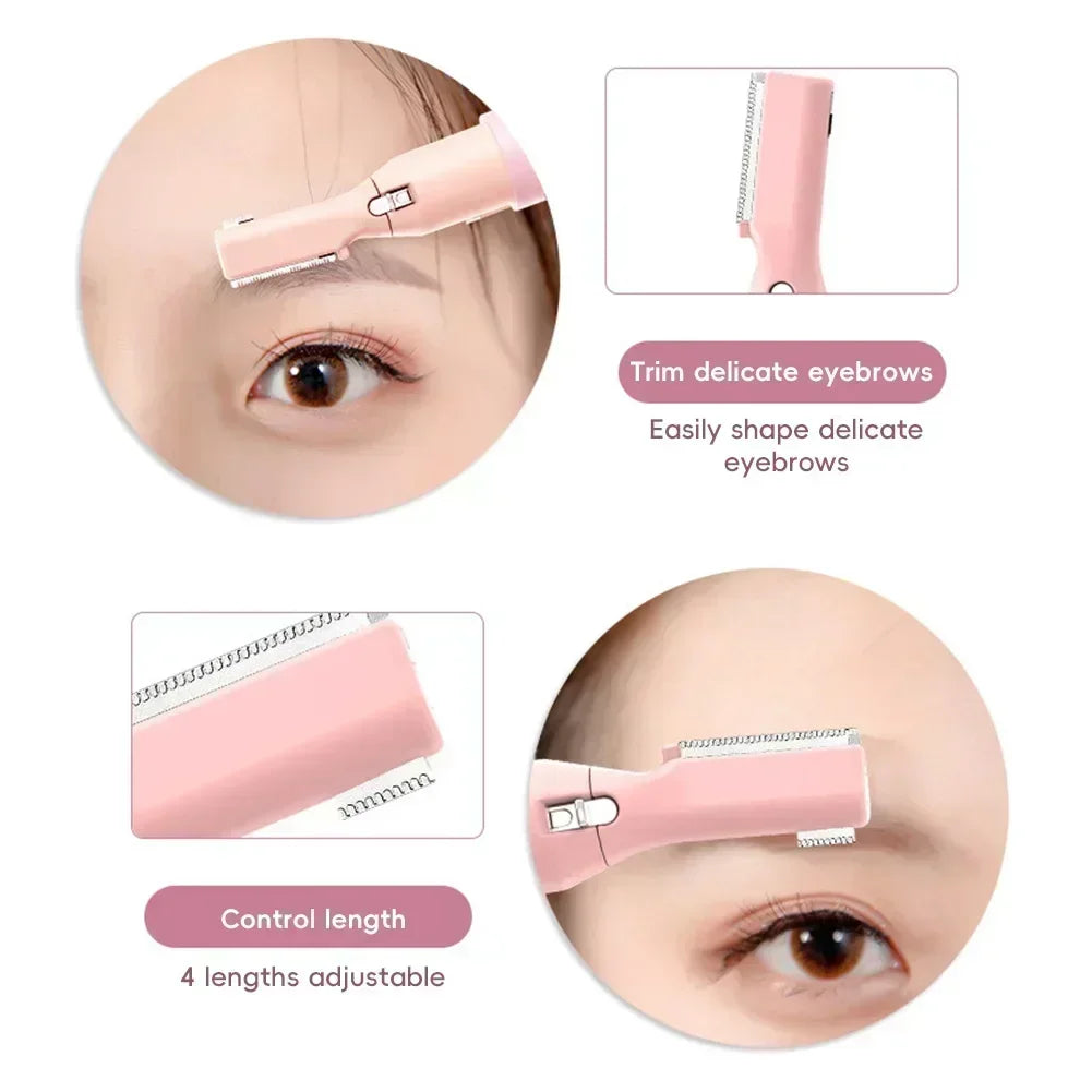 Portable Electric Eyebrow Trimmer — Multifunctional Facial Hair Remover