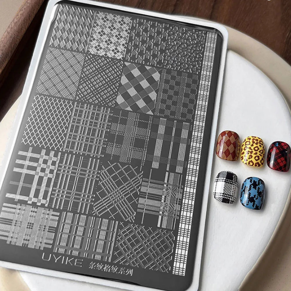 Stainless Steel Nail Stamping Plates — Precision Pattern Transfer Tool