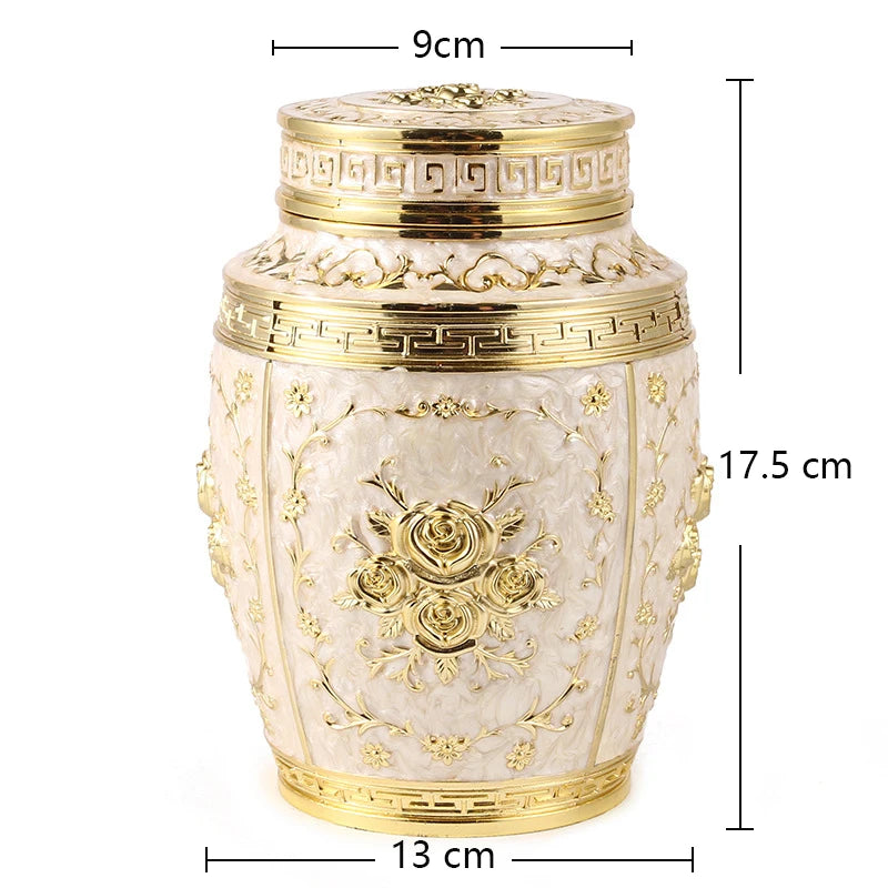 Metal Pet Memorial Urn — Keepsake Cremation Box for Small Animals