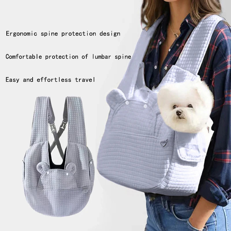 Portable Pet Travel Backpack — Breathable Chest Bag for Cats and Dogs