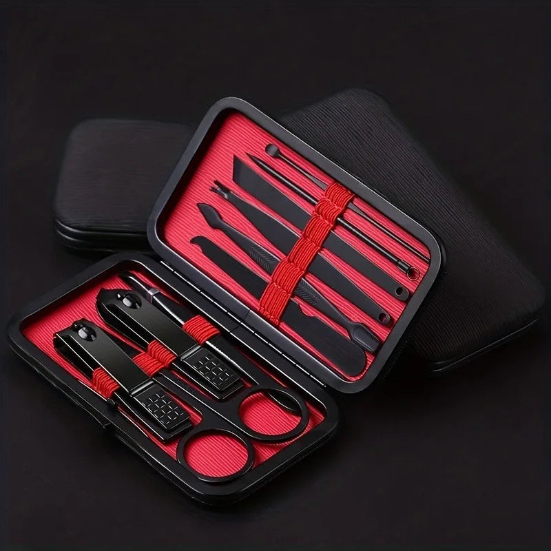 Professional 10-Piece Nail Clipper Set — Complete Manicure Kit for Home Use