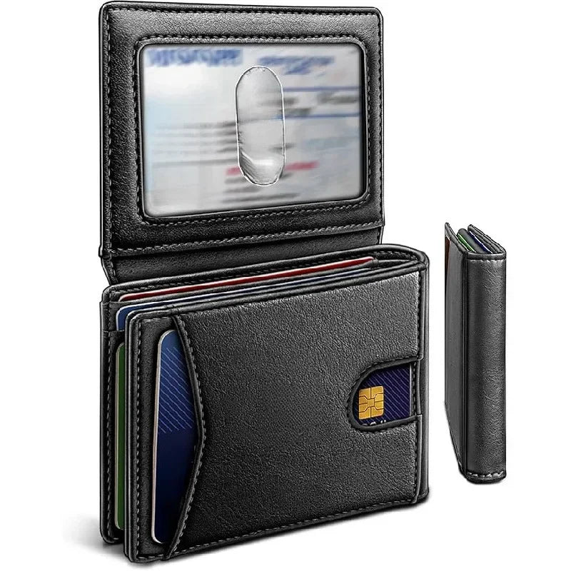 Multi-Function Business Card Holder — Slim Money Clip & Wallet