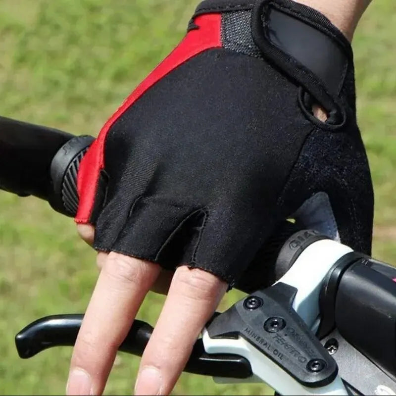 Half Finger Cycling Gloves — Breathable Anti-Slip Sports Mitts
