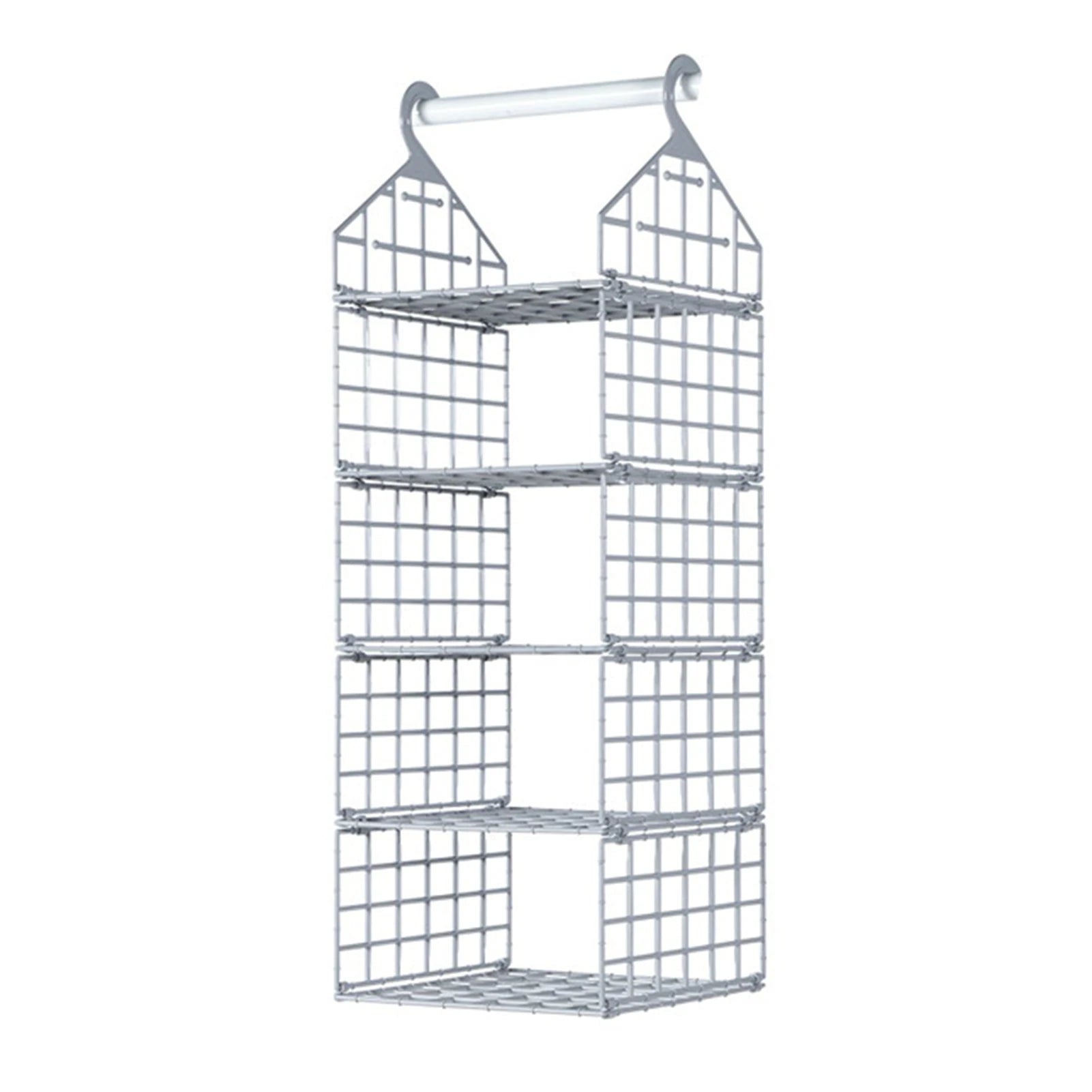 Aihogard Foldable Hanging Closet Organiser — Multi-Tier Wardrobe Storage Basket