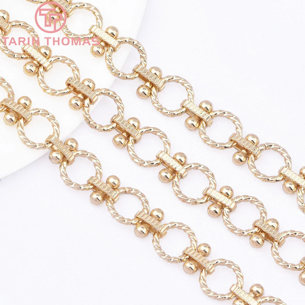 TARIN THOMAS Brass Jewelry Chain — 0.5 Meter DIY Necklace & Bracelet Link