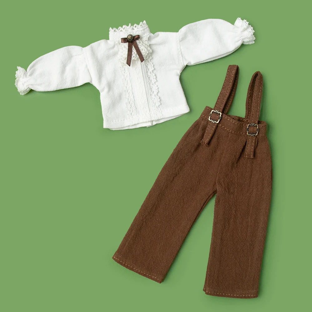 XiDonDon Off-Shoulder Top and Wide-Leg Pants Set — Trendy Doll Outfit