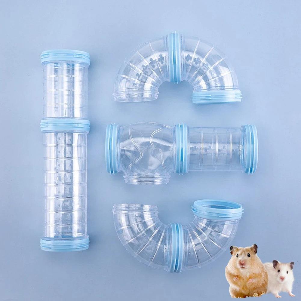 DIY Hamster Tunnel Maze Set — Customizable Pet Cage Pipeline Accessories