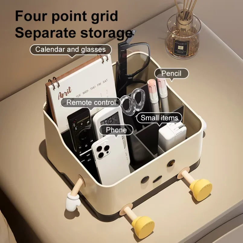 Desktop Storage Organizer — Multi-Compartment Stationery Sorting Box