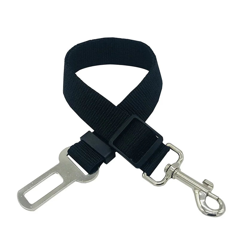 Dog Car Seat Belt Safety Harness — Adjustable Nylon Travel Leash
