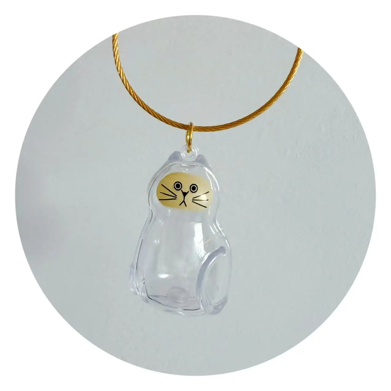 Pet Hair Memorial Keepsake Capsule — Transparent Keychain Pendant for Pet Lovers
