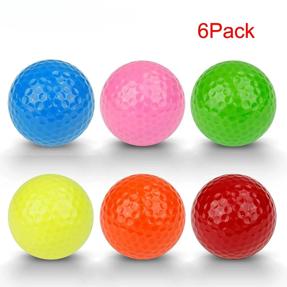 GLOOF Mini Golf Ball Set — Colorful Practice Accessories, 6-Piece Pack