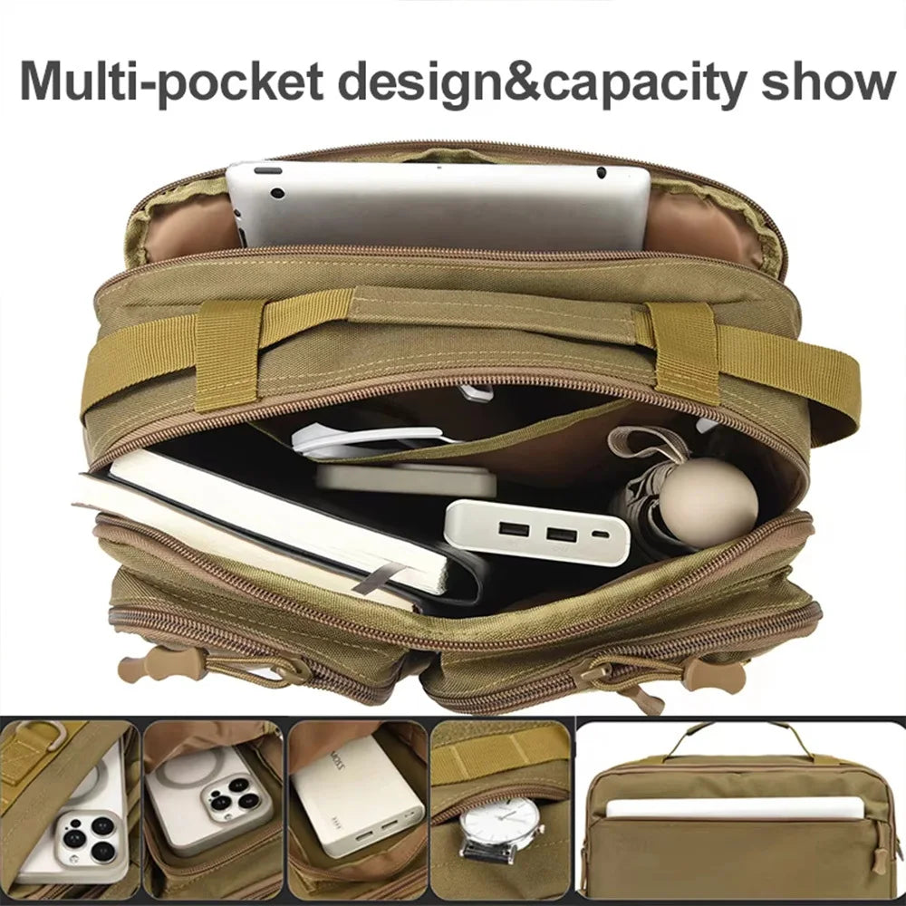 Tactical Shoulder Sling Bag — Durable Nylon Crossbody for Outdoor Adventures
