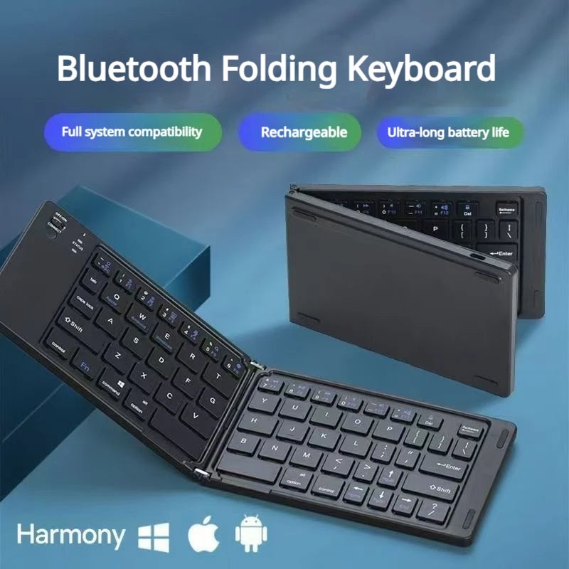 Foldable Bluetooth Wireless Keyboard — Portable Multi-Device Typing Solution