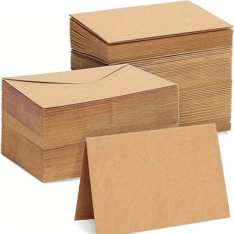 Premium Kraft Paper Envelopes — Versatile Small Gift & Note Packaging