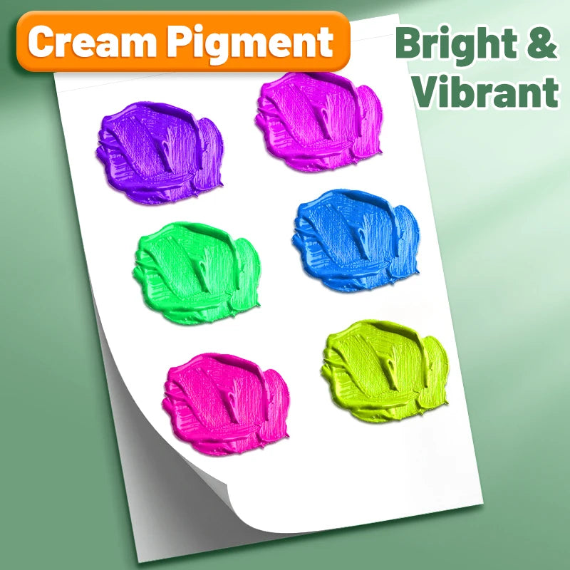 Vibrant Acrylic Paint Set — Multi-Surface DIY Art Kit for Canvas and Wood