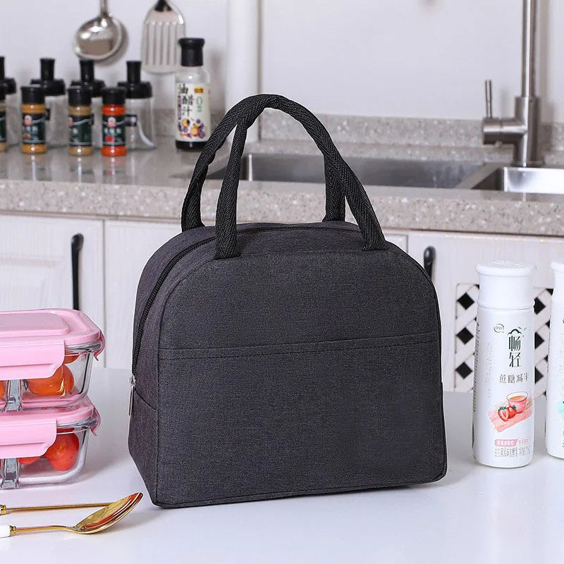 HOMEFISH Insulated Lunch Bag — Thermal Bento Box Carrier for Students
