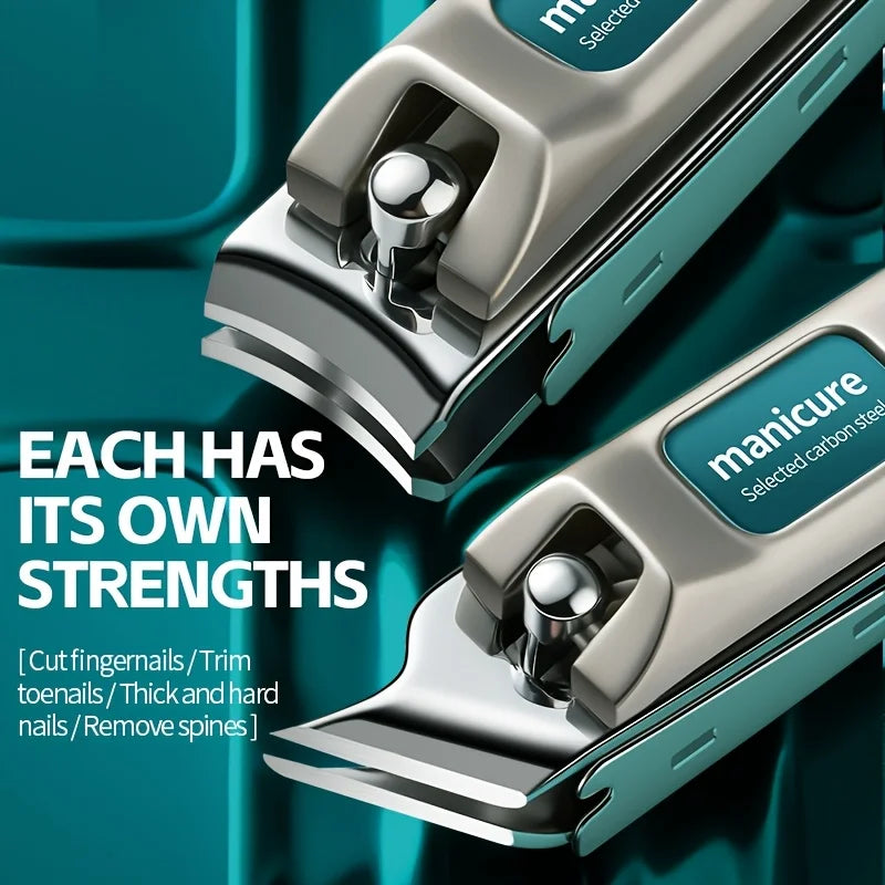 Stainless Steel Nail Clipper Set — Precision Trimming for Thick Toenails