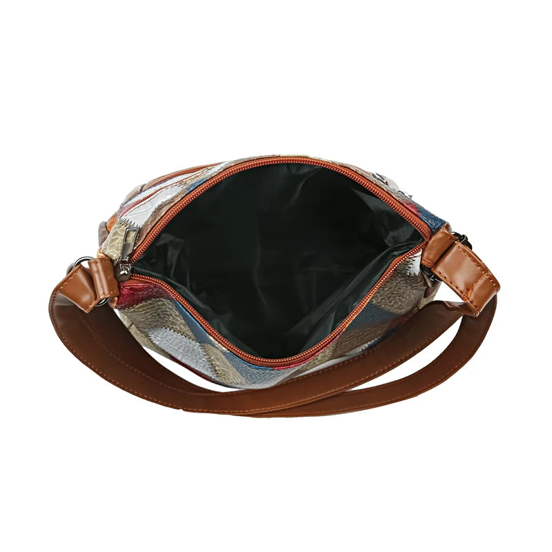 Women's Geometric Crossbody Bag — Lightweight Multi-Layer Shoulder Purse