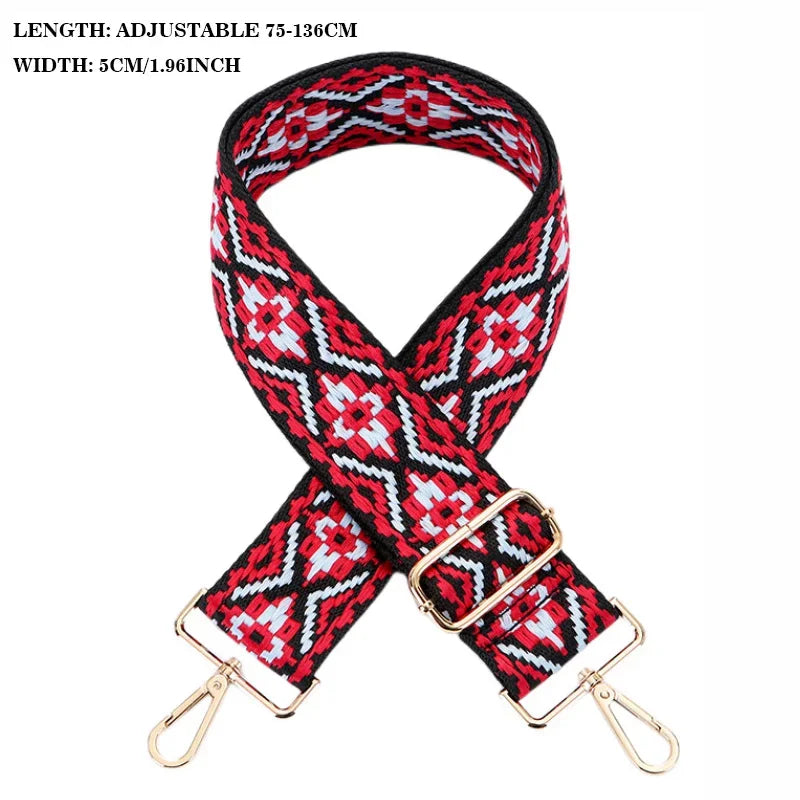 Adjustable Canvas Bag Strap — Wide Webbing Shoulder Replacement