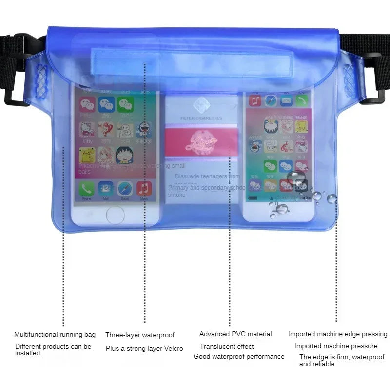 dawndesslo Waterproof Waist Bag — Dry Pouch for Diving, Swimming, and Rafting