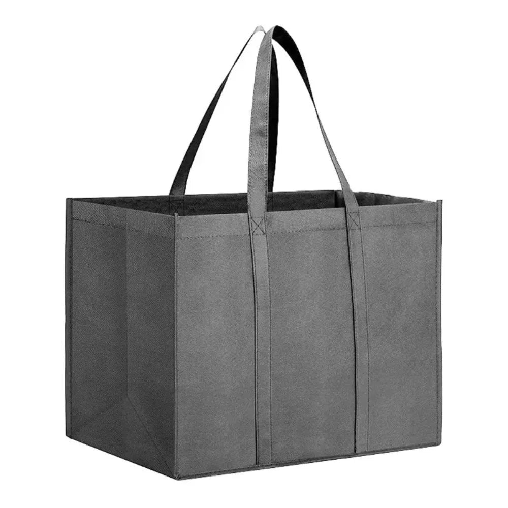 Reusable Grocery Shopping Bags — Large Foldable Non-Woven Tote