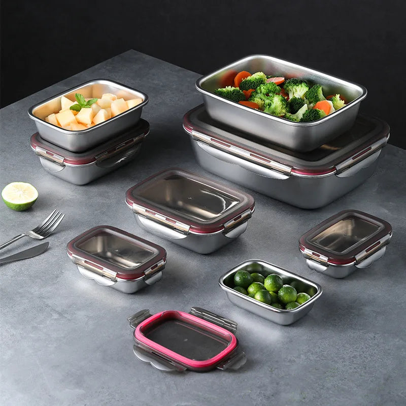 Stainless Steel Bento Box — Leakproof Food Storage Container