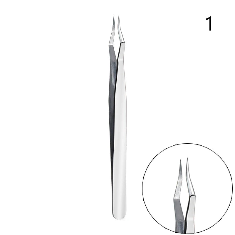 AACAR Lash Extension Tweezers — High Precision Stainless Steel Beauty Tool