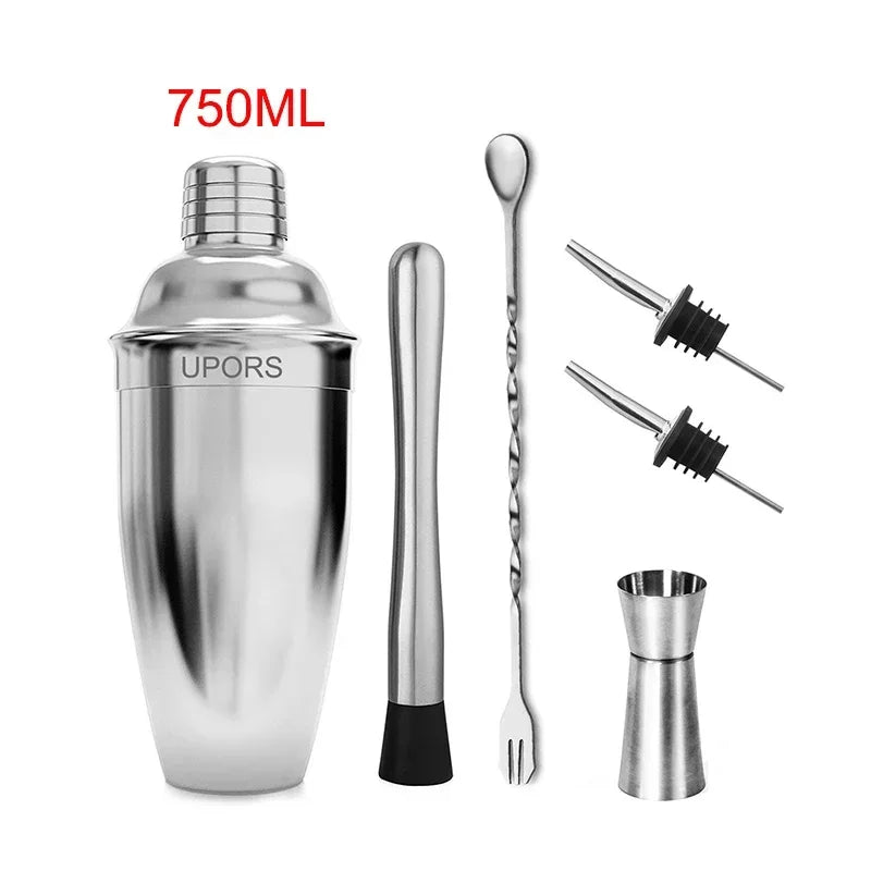 Upors Stainless Steel Cocktail Shaker — Professional Barware Mixer for Drinks