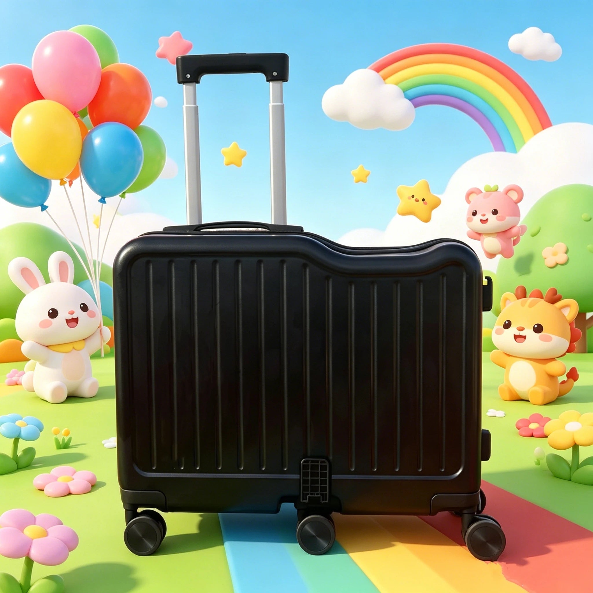 Children's Travel Suitcase — Durable Luggage with Password Lock