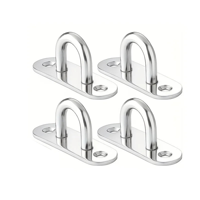 Stainless Steel Eye Plates and Clasps — Multi-Purpose Hardware Set