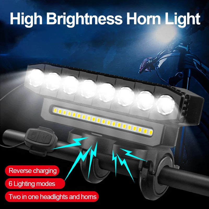 USB Rechargeable Bicycle Light — High-Brightness Handlebar Headlight