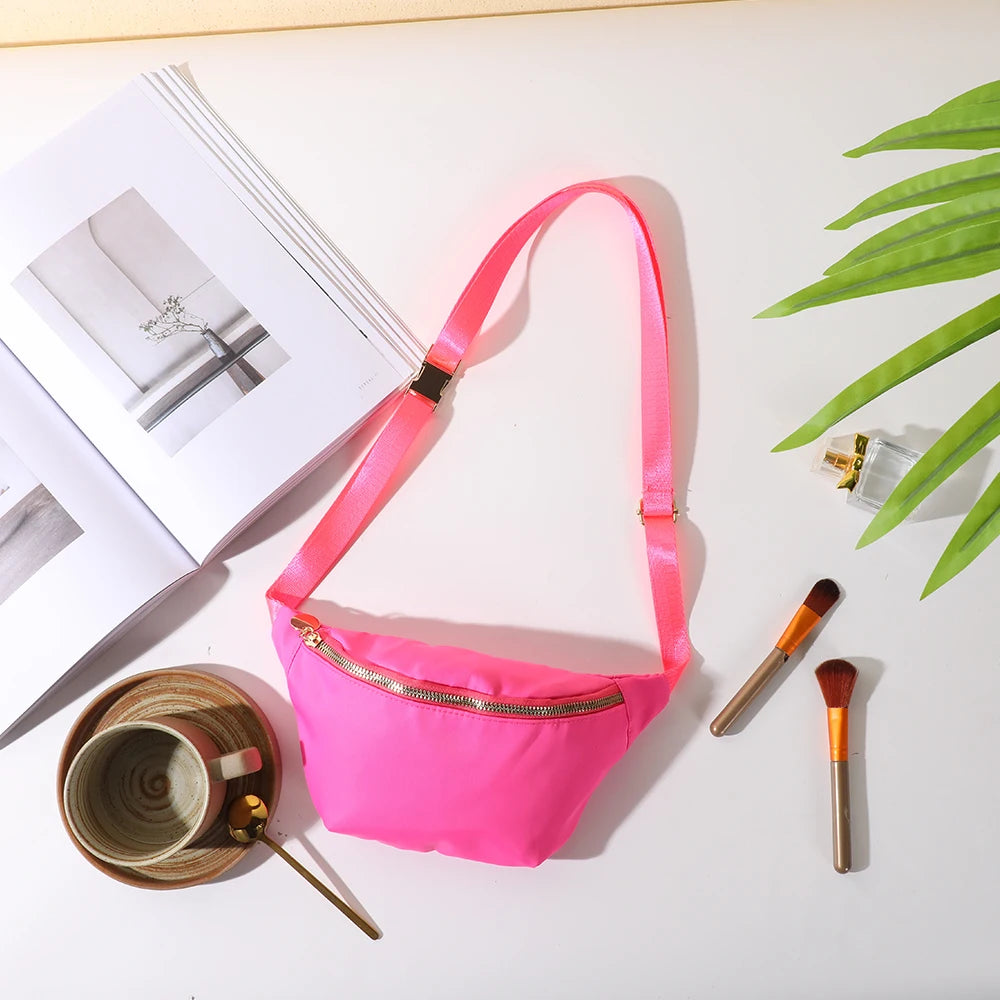 DANCURKEY Nylon Fanny Pack — Lightweight Waist Bag for Women