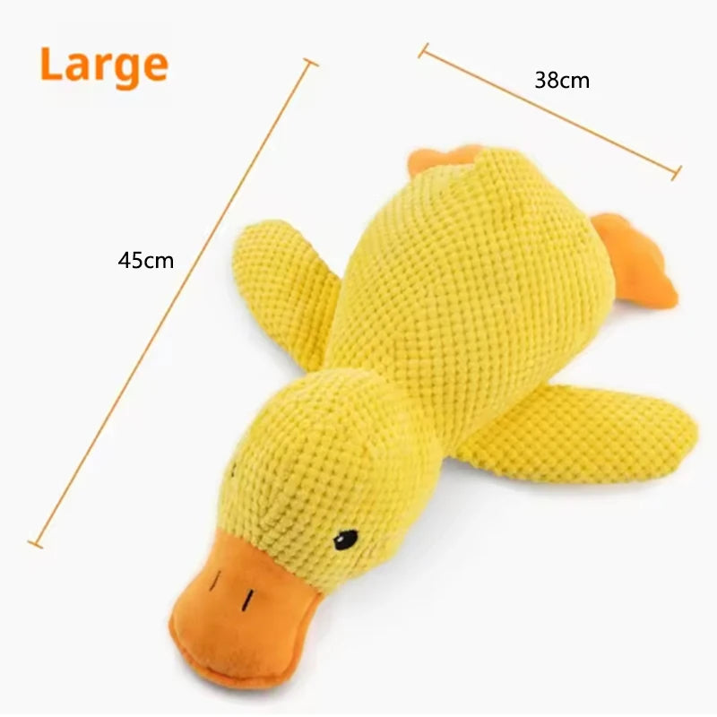 Interactive Plush Duck Squeak Toy — Boredom Relief for Dogs