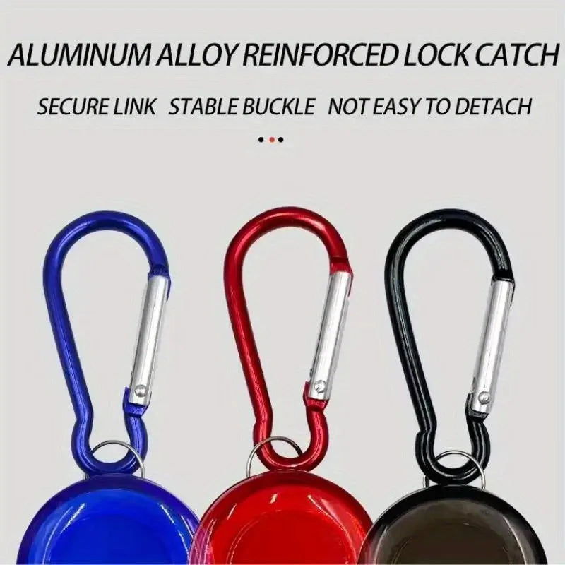 Retractable Badge Holder — Durable Aluminum Alloy Pull Buckle