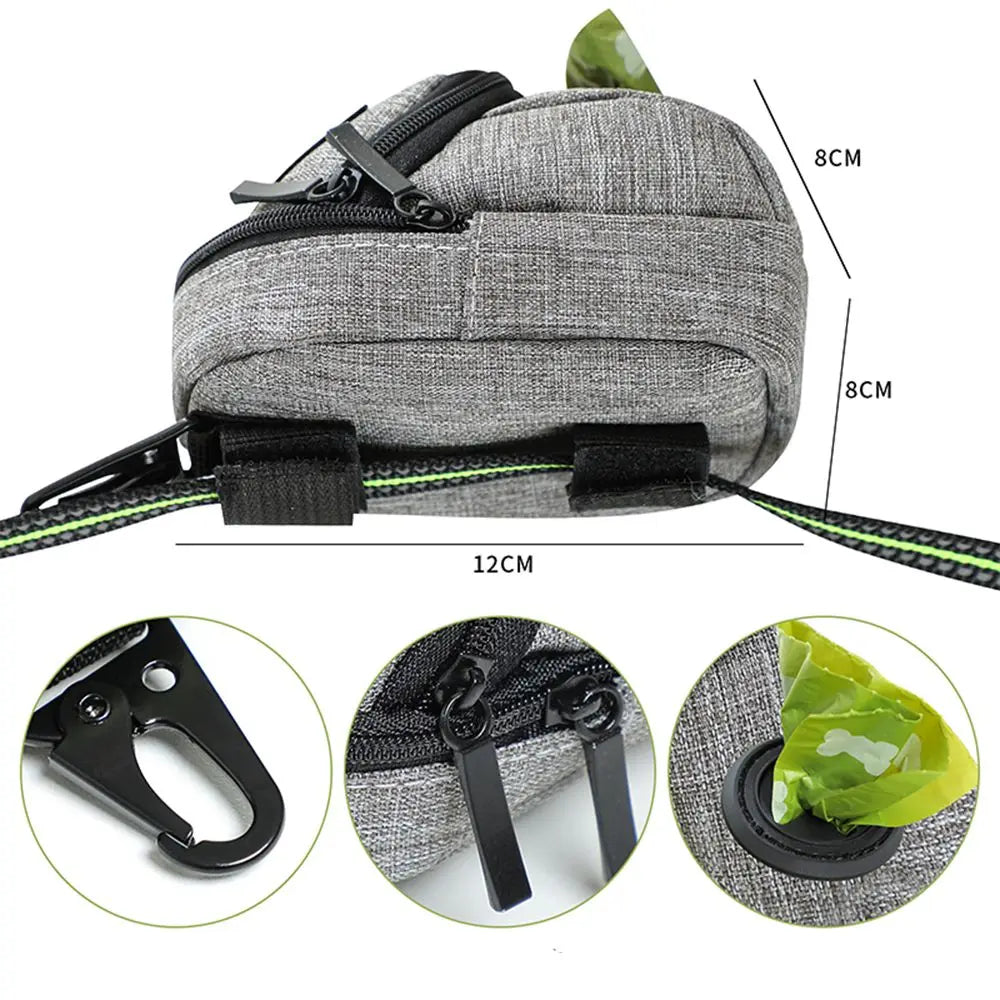 Portable Dog Treat Pouch — Multifunctional Training Bag & Waste Bag Dispenser