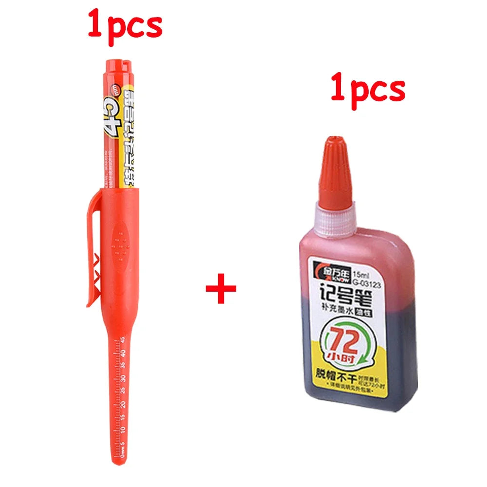 Long Nib Marker Pen — Waterproof For Woodworking