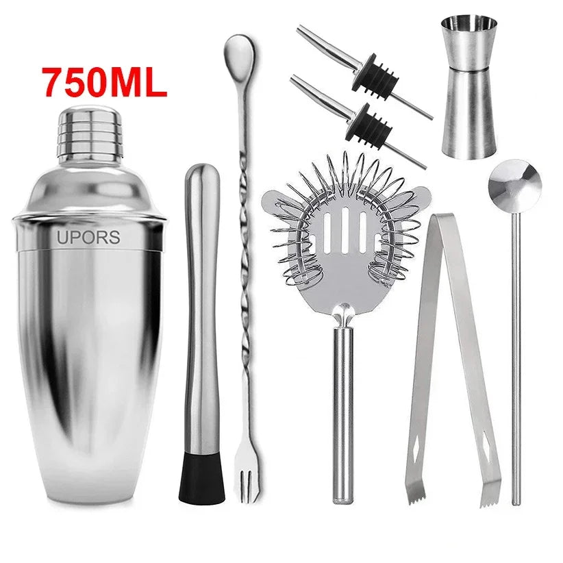 Upors Stainless Steel Cocktail Shaker — Professional Barware Mixer for Drinks