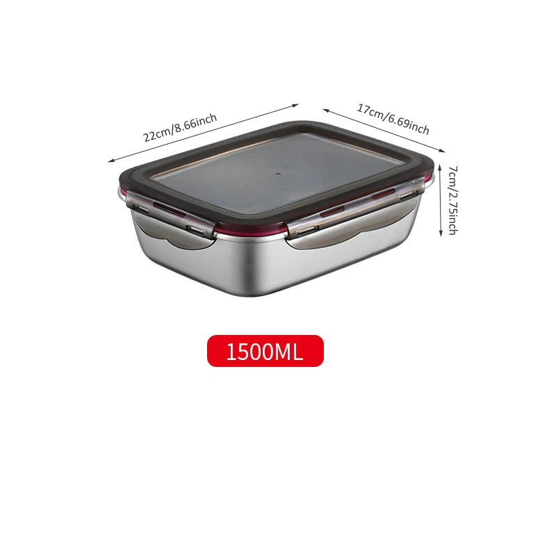 Stainless Steel Bento Box — Leakproof Food Storage Container