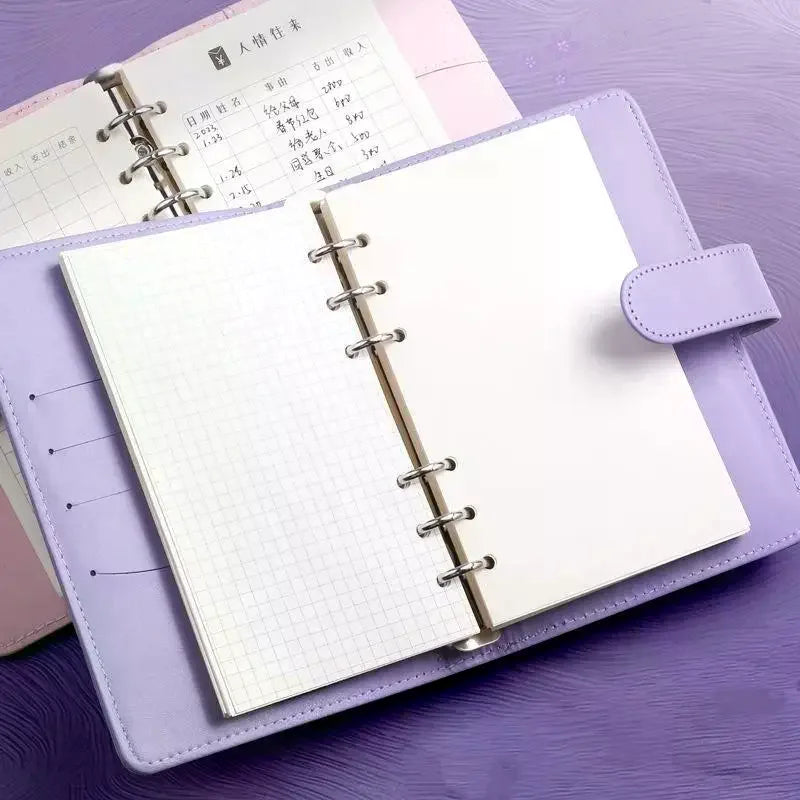 A6 6-Ring Binder Refill Paper — 60 Sheets of Premium Loose Leaf Inserts