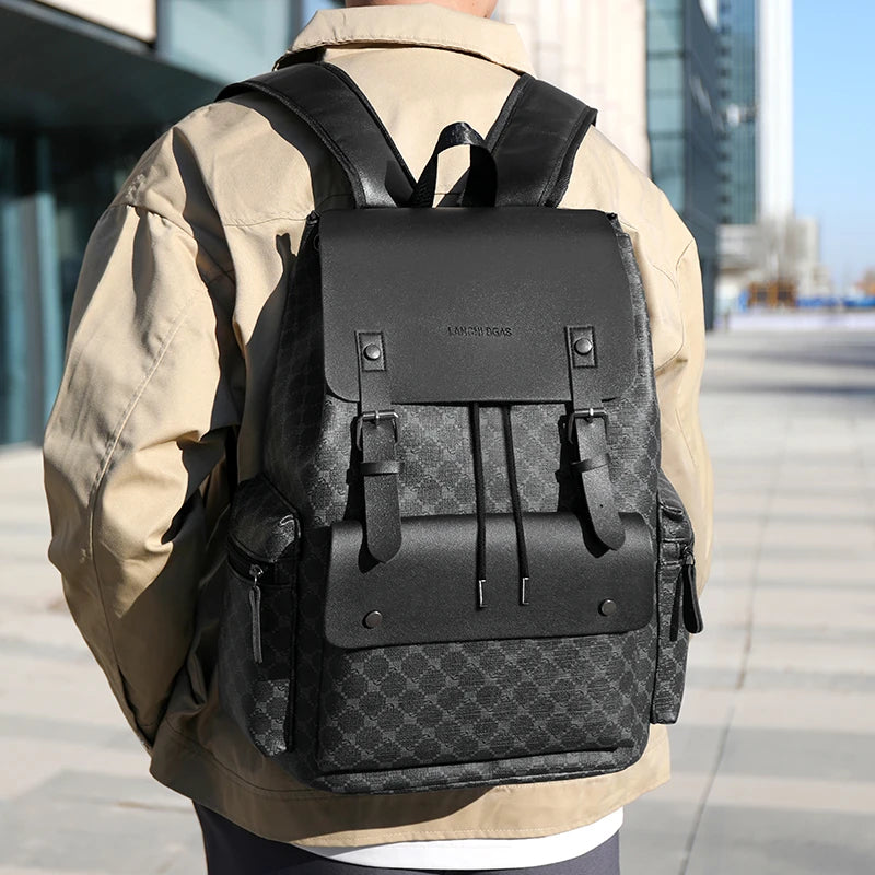 Multifunction Laptop Backpack — Stylish Daily Travel Bag, Black