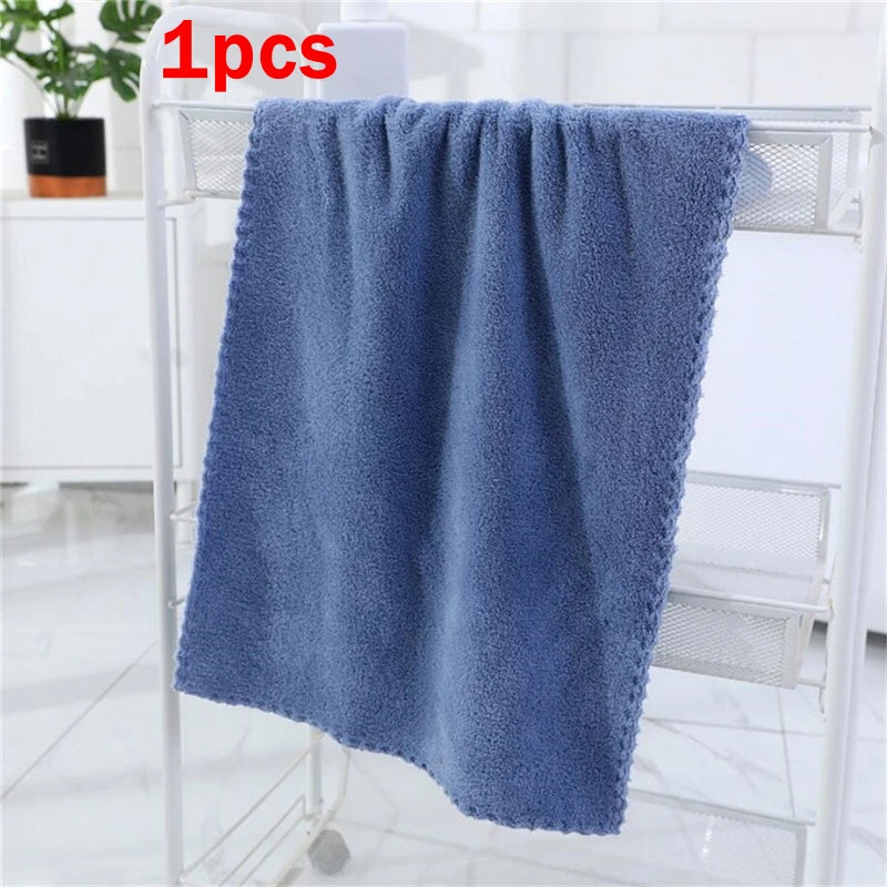 Beeinch Microfiber Coral Velvet Face Towel — Ultra Absorbent Soft Drying Cloth